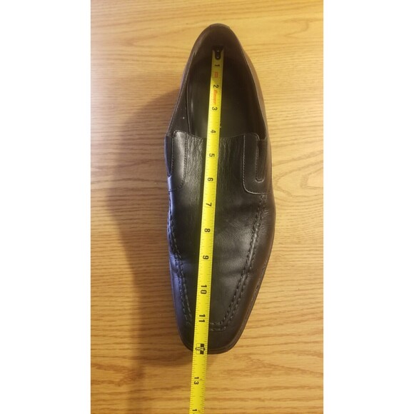 Bruno Magli Raging Loafers Men\'s Size 10? Black Leather Made In Italy